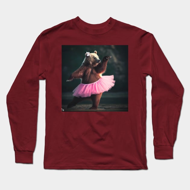 Grizzly Dancer . Long Sleeve T-Shirt by Canadaman99